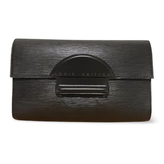 LOUIS VUITTON   rare epi black clutch purse, unique bag