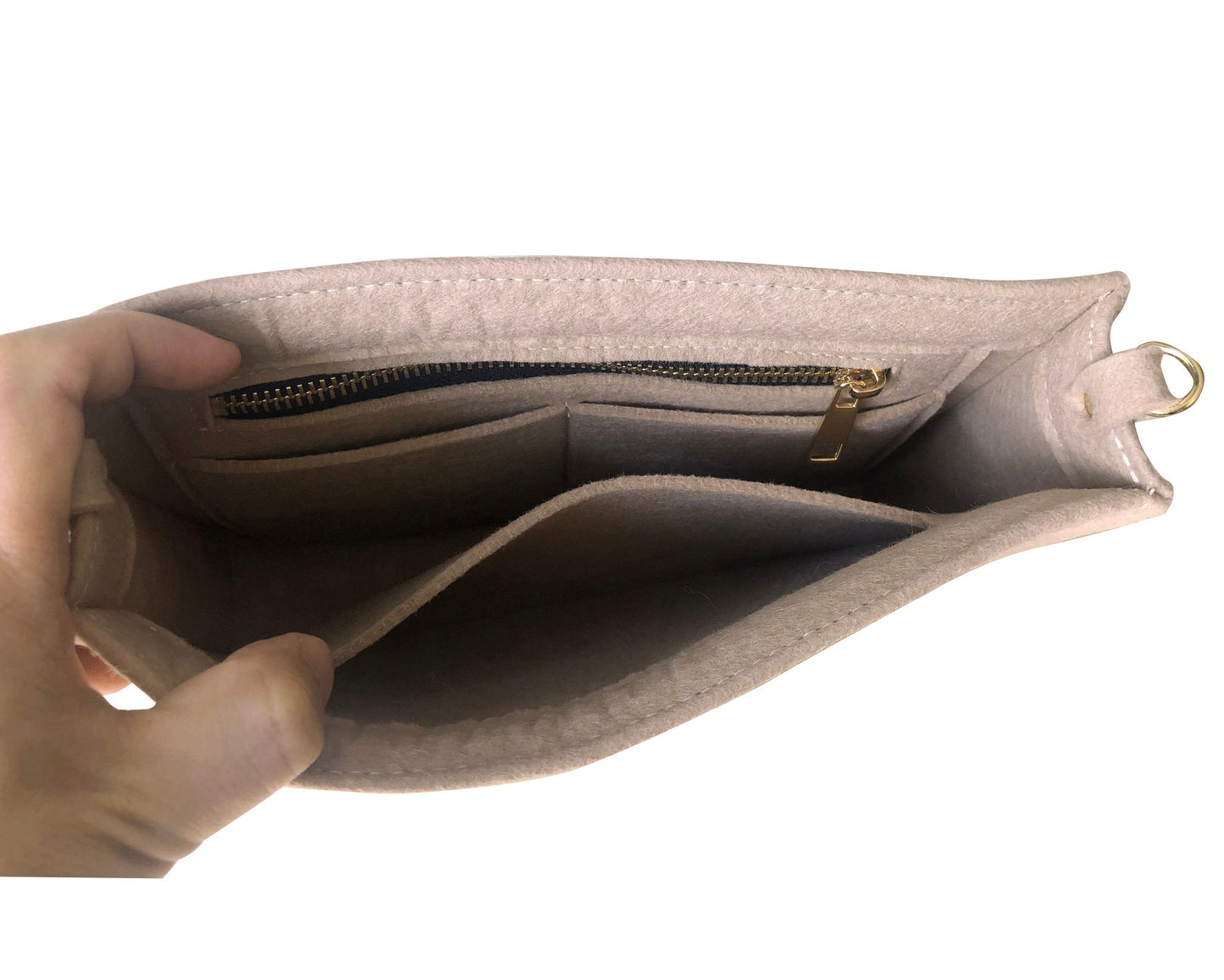 Organizer for [Toiletry Pouch 26/19/15] (with D-rings) Insert to Convert Cross Body Sling Bag Crossbody Bag Purse Shaper Liner Protector