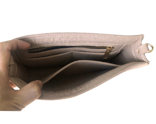 Organizer for [Toiletry Pouch 26/19/15] (with D-rings) Insert to Convert Cross Body Sling Bag Crossbody Bag Purse Shaper Liner Protector