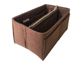 For [Speedy 25 30 35 40] Organizer (w/ Detachable Zipper Bag) Tote Felt Purse Insert Organiser