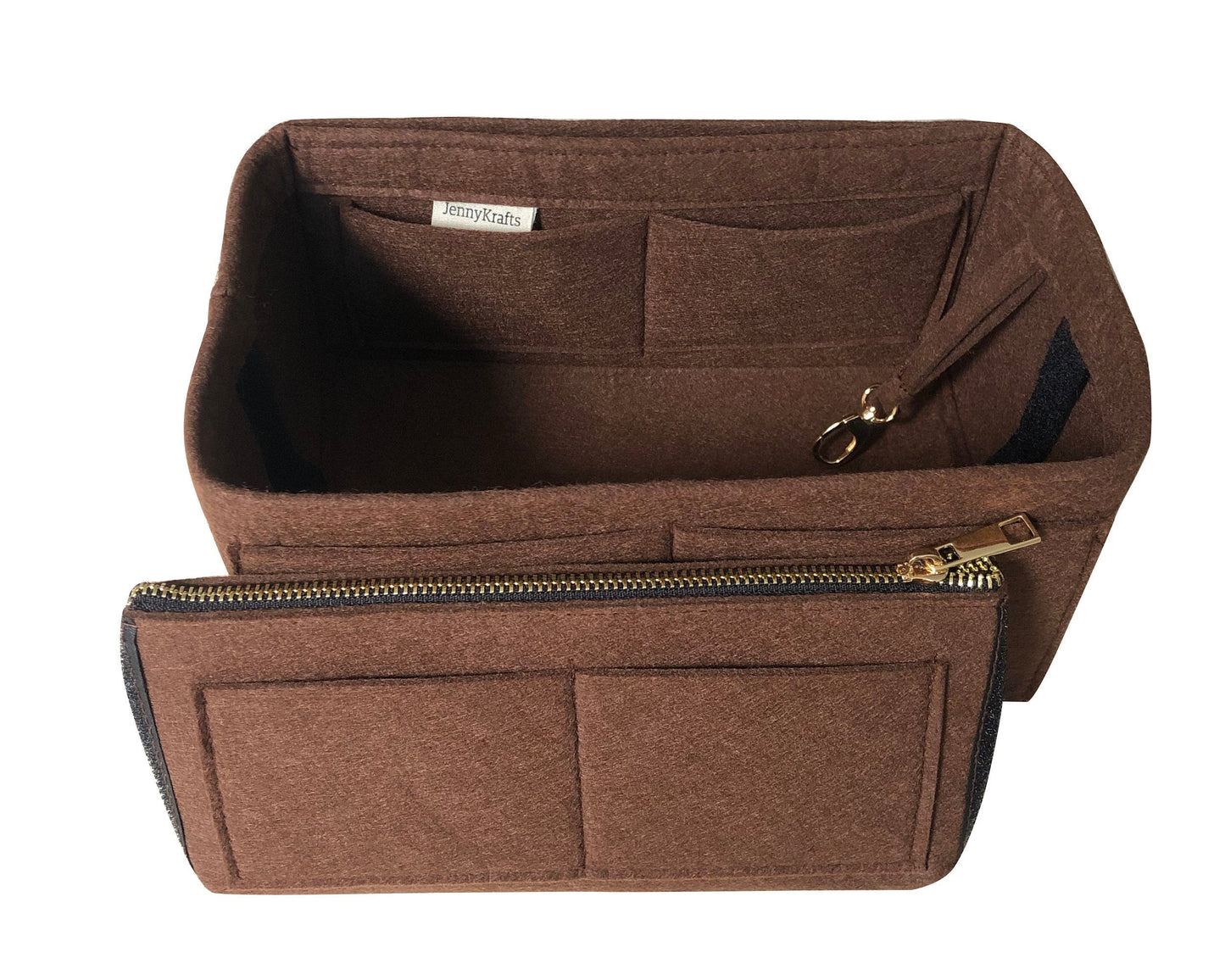 Organizer for [Ophidia GG Medium] (Type B w/ Detachable Zipper Bag) Felt Purse Tote Insert