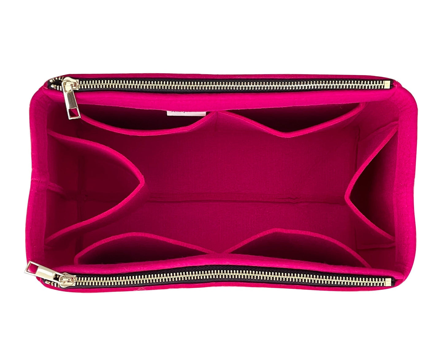 For [Flower Zipped Tote PM MM (Medium)] Felt Organizer (w/ Double Zipper Pockets)