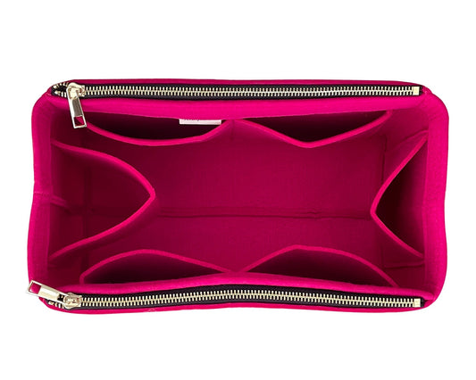 For [Flower Zipped Tote PM MM (Medium)] Felt Organizer (w/ Double Zipper Pockets)