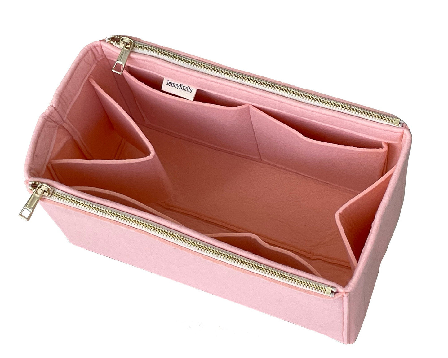 For [Flower Zipped Tote PM MM (Medium)] Felt Organizer (w/ Double Zipper Pockets)