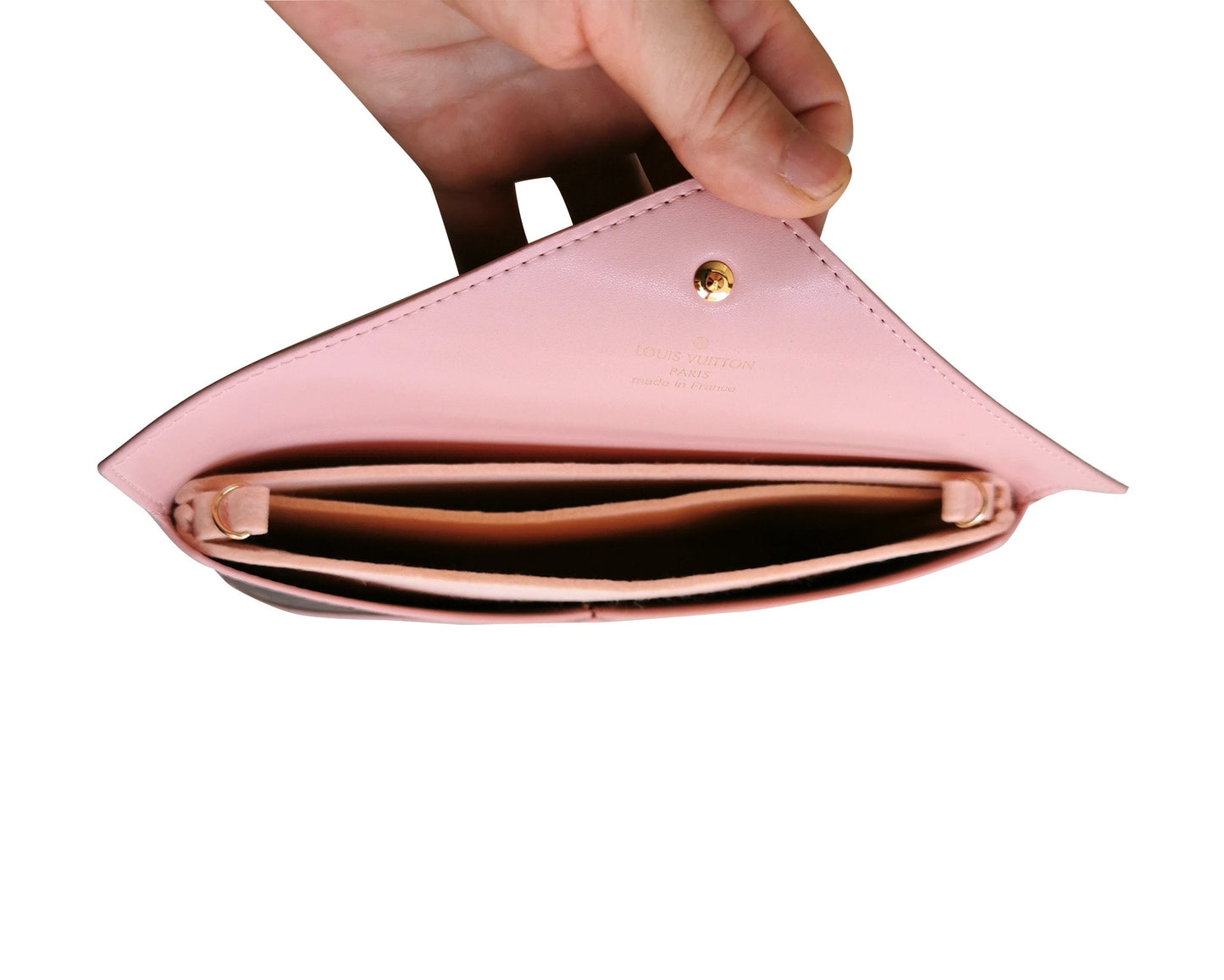 Organizer for [KIRIGAMI POCHETTE] (3-in-1 pouch) Felt Insert with Shoulder Strap Chain Covert to Crossbody Bag