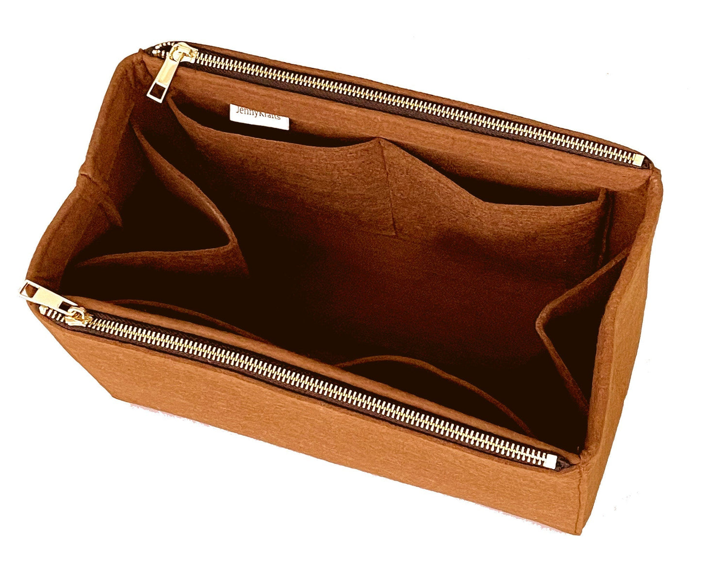 For [Flower Zipped Tote PM MM (Medium)] Felt Organizer (w/ Double Zipper Pockets)