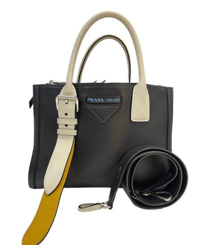Prada Bicolor Concept Top Handle Bag