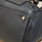 Prada Black Vitello Two Way Handbag Bag
