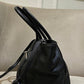 Prada Black Vitello Two Way Handbag Bag