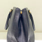 Prada Blue Galleria Double Zip Medium Bag