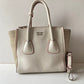 Prada White Twin Pocket Tote Bag