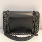 Prada Black Flap Studded Crossbody Bag