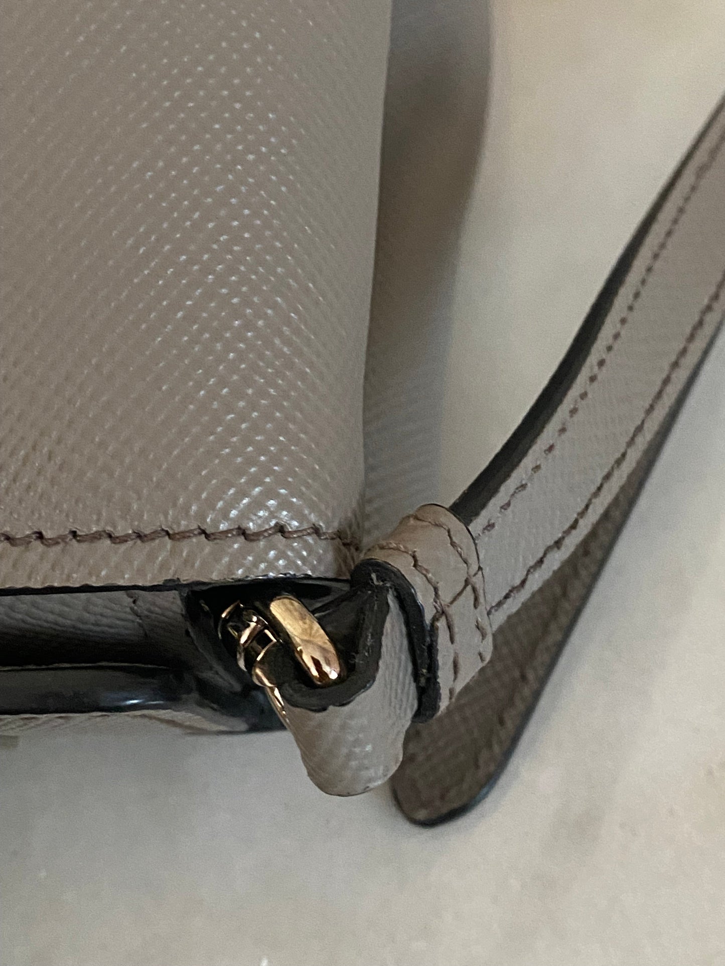 Prada Grey Twin Tote Bag
