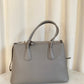 Prada Grey Twin Tote Bag