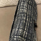 Prada Bicolor Tweed Turnlock Flap Clutch