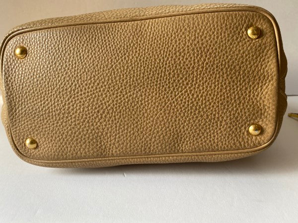 Prada Beige Vitello Daino Tote Bag