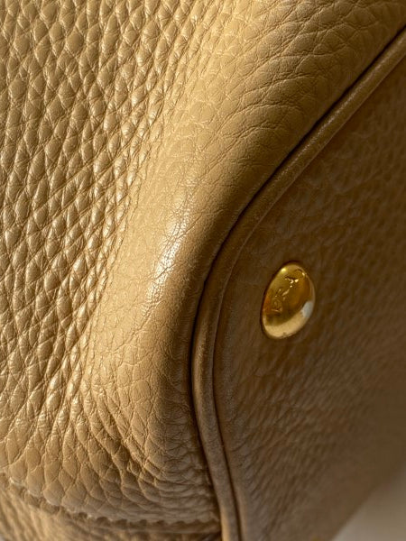 Prada Beige Vitello Daino Tote Bag