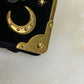 Prada Dark Blue Velvet Astrology Celestial Cahier Bag