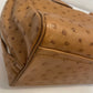 Prada Camel Ostrich Tote Bag