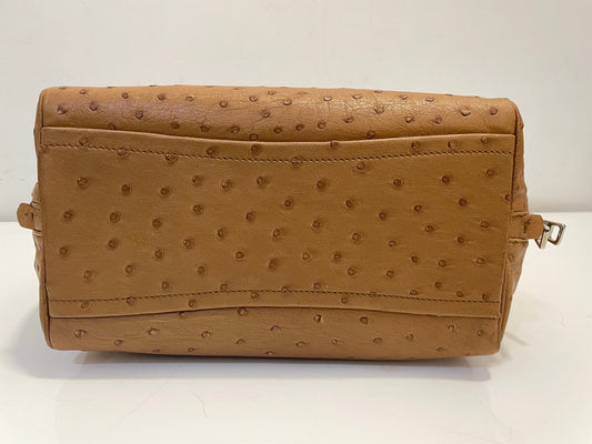 Prada Camel Ostrich Tote Bag