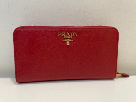 Prada Red Long Wallet