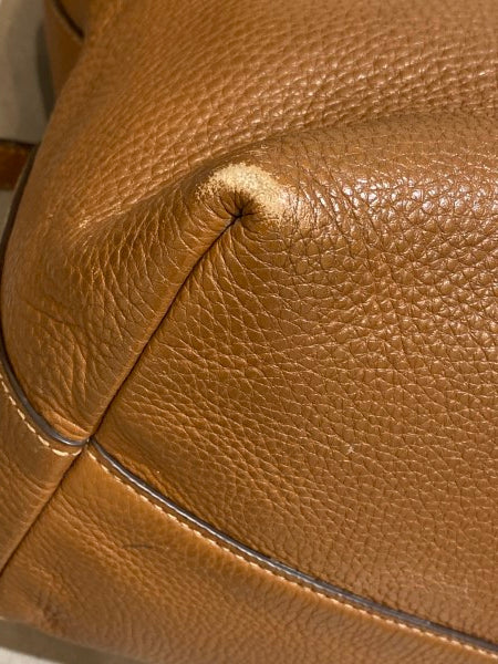 Prada Cafee Vitello Daino Tote Bag