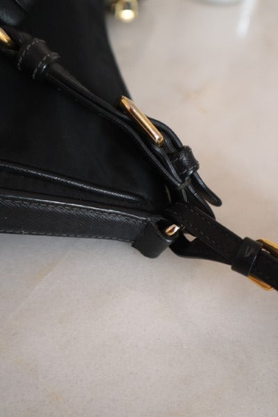 Prada Black Nylon Hobo Bag