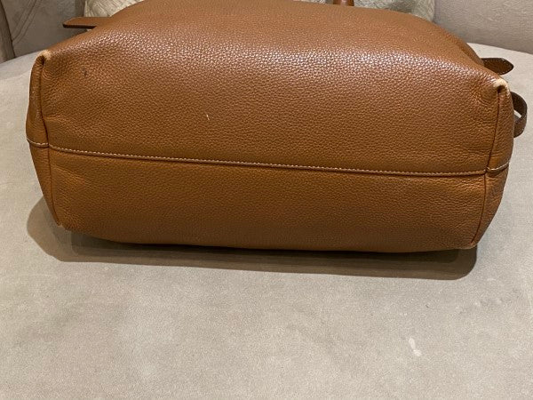 Prada Cafee Vitello Daino Tote Bag