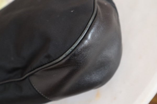 Prada Black Nylon Hobo Bag