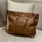Prada Cafee Vitello Daino Tote Bag