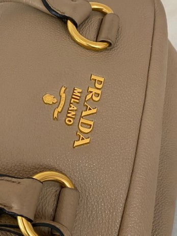 Prada Beige Bauletto Tote Bag