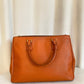Prada Orange Galleria Double Zip Large Bag