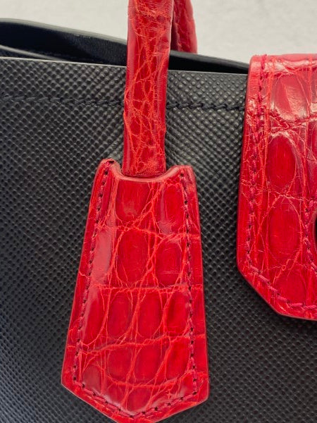 Prada Bicolor Galleria Tote Bag