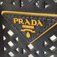 Prada Black Perforated Tote Bag