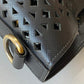 Prada Black Perforated Tote Bag
