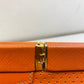 Prada Orange Soft Frame Clutch