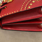 Prada Red Lux Studded Handle Bag
