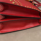 Prada Red Lux Studded Handle Bag