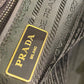 Prada Grey Brown Lux Gardeners Large Tote Bag