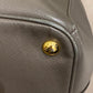 Prada Grey Brown Lux Gardeners Large Tote Bag