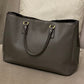Prada Grey Brown Lux Gardeners Large Tote Bag