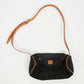 Celine Black Suede C Macadam Cylinder Crossbody Bag