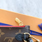 Louis Vuitton World Tour Neverfull MM Monogram Pochette Wristlet Pouch In Red