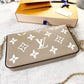 LOUIS VUITTON Felicie Pochette Monogram Empriente Leather Crossbody Bag