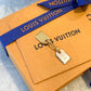 LOUIS VUITTON Nanogram Necklace Pendant In Gold/Silver