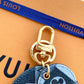 [ ]Louis Vuitton Denim Monogram Patchwork Bag Charm/Key Holder