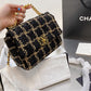Black/gold woman shoulder Chanel  handbag