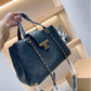 Black leather Chanel woman handbag