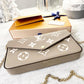 LOUIS VUITTON Felicie Pochette Monogram Empriente Leather Crossbody Bag