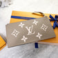 LOUIS VUITTON Empriente Leather Zippy Coin Holder In Dove/Cream